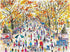 Galison Michael Storrings Fall in Central Park 1000 Piece Puzzle - Bright and Bold Artwork for Adults and Families
