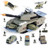 XDUOYJOY Military Tank Toy Sets, Army Toys with 7 Vehicles, Army Men