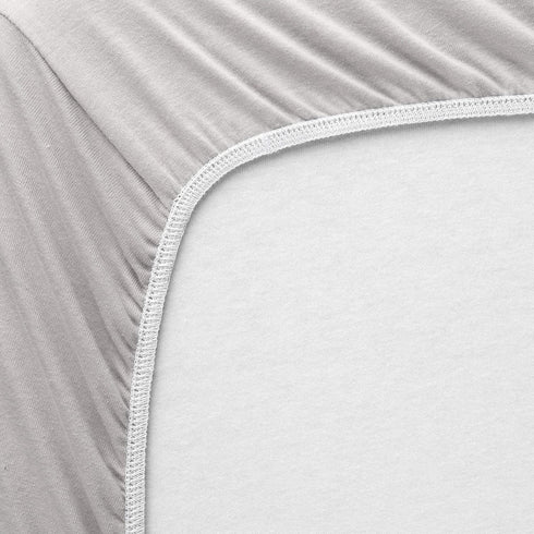 SHEETWORLD.COM 31x39 100% Fitted Playard Sheets - Compatible with Maxi COSI Swift Playard Cotton Silver Gray