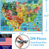 Think2Master United States Map 250 Pieces Jigsaw Puzzle - Fun Educational Toy for Kids, Great Gift for Ages 8+