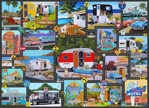 USA Roadtrip 1000 Piece Jigsaw Puzzle