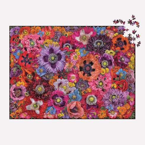 Bees in The Poppies - 1000 Piece Puzzle from Galison - Featuring Photographs from Troy Litten