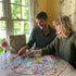 500 23" eeBoo Piece Puzzle - Blue Bird Yellow Bird Jigsaw Puzzle for Adults, Circular with Diameter Made with Recycled