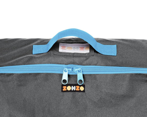 Backpack Car Seat Travel Bag Adjustable, Padded for Car Seats Car Seat Travel Tote (Gray with Black Trim)