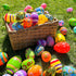 50 2.3" 1.75" GiftExpress Pattern Color Easter Eggs - Piece Assorted Bulk x Plastic Eggs w/ Hinge - Adult & Kid Party