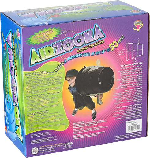 Harmless Airzooka Toysmith, Blast A Ball Of Air Toy, Green, All Ages - Adults Too Small