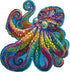 Unique Wooden Jigsaw Puzzles - Agate Octopus, 300 Pcs Medium Size, Luxurious Animal Shaped Wood Puzzle