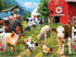 750 Piece Puzzle for Adults - Sharon Steele Happy Farm Day, 27x20 Inch Whimsical Farm Animal Scene