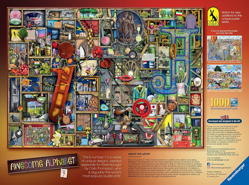 Ravensburger Awesome Alphabet I & J 1000 Piece Jigsaw Puzzle for Adults & Kids Age 12 Years Up