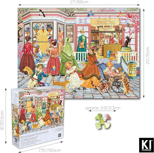 1000 Piece Puzzle for Adults - Rosiland Solomon Fashions from Paris, 27x20 inches by KI Puzzles