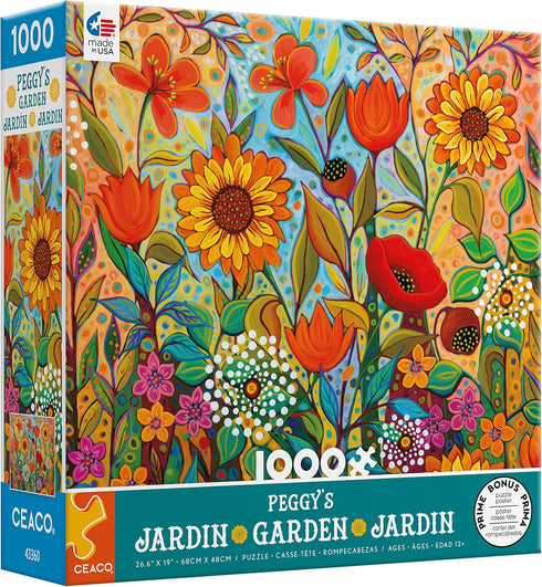 Ceaco - Peggy's Garden Joy in The Morning 1000 Piece Jigsaw Puzzle