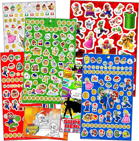 Super Mario Stickers Bundle: Includes Mario Stickers, Reward Stickers, and More for Kids