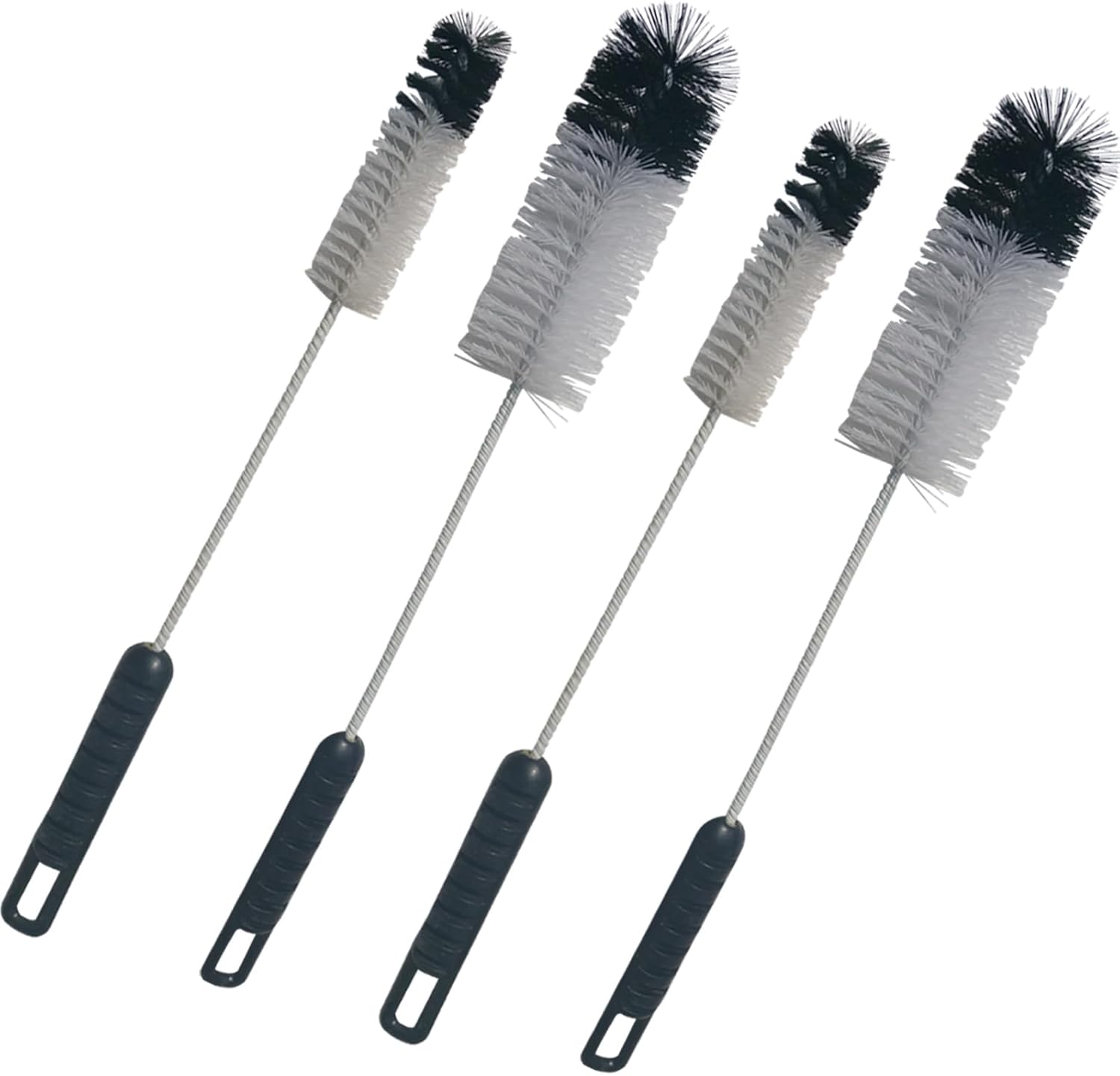 Coralpearl Bottle Brushes Thin Long Handle X 4, Utility Skinny Wire Cleaner